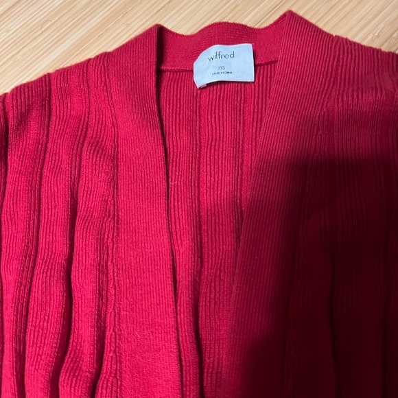 WILFRED plunge front cardigan - red - XXS - Picture 6 of 9
